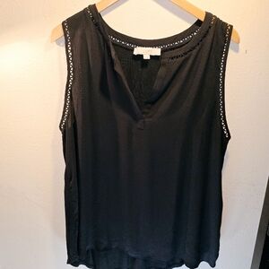 Loft sz. Xlarge black sleeveless blouse